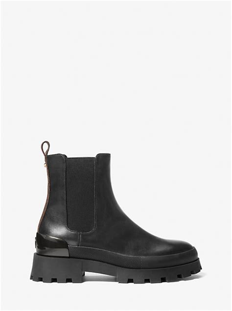 michael kors rowan boot|Rowan Leather and Logo Chelsea Boot .